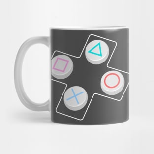 PS games console buttons station Mug